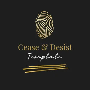 Cease & Desist Template